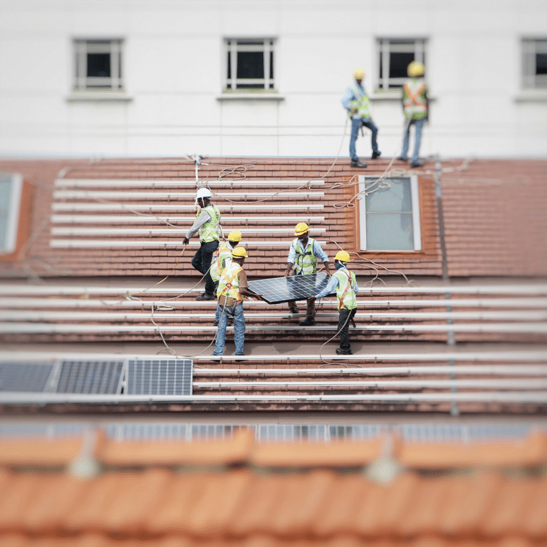 roof solar panel installation